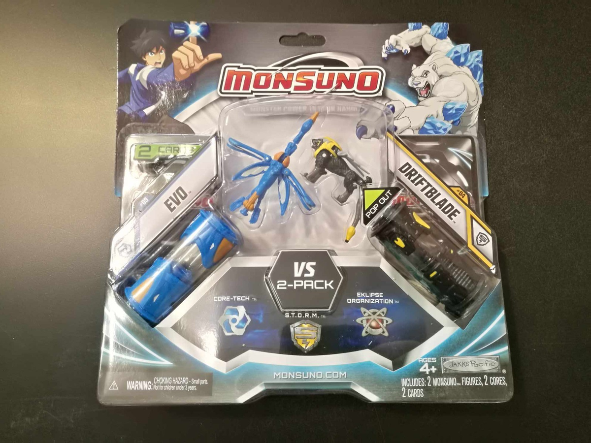 モーモン Mattel Jakks 2012 Monsuno Core Evo + Driftblade 2 Figure Pack