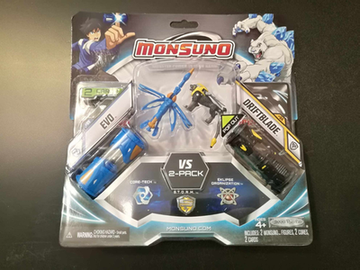 Mattel Jakks 2012 Monsuno Core Evo + Driftblade 2 Figure Pack