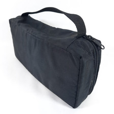 Cassette Tape Storage Travel Case Nylon w/ Zipper Foam Insert Holds 12