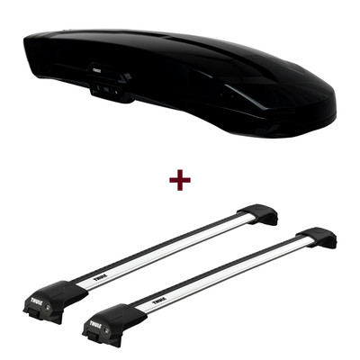 Dachbox Thule Vector L + Dachträger Thule WingBar Edge für VW e-Up  neu top