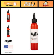 Vibrant Chinese Red Tattoo Ink - 4 oz, High-Quality, USA Made, Long-Lasting Colo