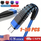 USB C Type C Charger Cable Lot Fast Charging for Samsung S23 S20 S21 S22 Cord