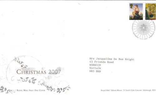 GB Comm/FDC - Christmas 2007 - Edinburgh -  2007 (RM1008)
