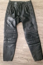 Schwarze Lederhose Gr 50 Echt Leder  Motorrad Guter Gepflegter Zustand.