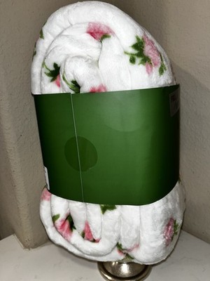 1-NWT KATE SPADE WHITE AND PINK FLORAL DESIGN FULL/QUEEN SIZE