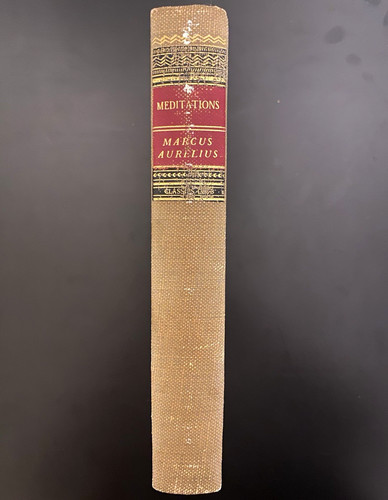 Cover of Meditations: Marcus Aurelius (Vintage Hardback Academics, Classics Club, 1945)