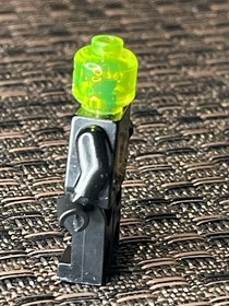 Lego Agents Villian DR. D ZASTER MINIFIG  w/Neon Green Minifigure Head -8969