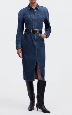 NWT Madewell Denim Western Shirtdress- Size 10