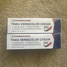 (2 PACK) Pharmbanner Tinea Versicolor Cream Max Strength 2.02 OZ Exp 01/27