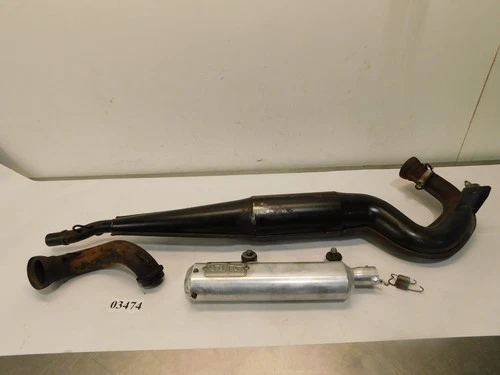 1996 Polaris SPORT 400L 2x4 OEM Exhaust With DG Silencer 1260681-029
