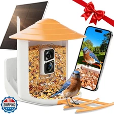 SOLIOM BF09 Bird Feeder with Camera Wireless Outdoor,Smart Feeder