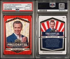 GAVIN NEWSON PSA 10 Leaf Metal Presidential Hopefuls Red Flood Superfractor 1/1