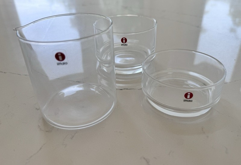 Discontinued Iittala Trio Creamer Set By Camila Krop 2007 - NIB