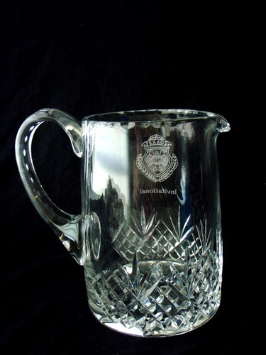 Crystal Glass Pitcher Oaks Invitational Golf Trophy - Picture 5 of 8