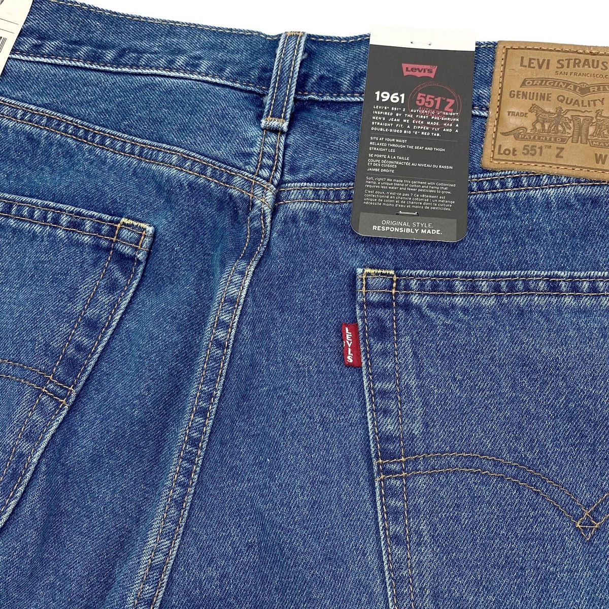 Levi's 551 Z Authenic Straight Fit Men's Jeans 'Express Lane' Blue