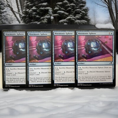 Mnemonic Sphere x4 NEO 64 MTG Artifact Draw Ramp Playset