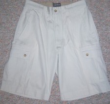 WOOLRICH Stone Color 100 Cotton Cargo Shorts Size 34 Inseam 11" NWOT