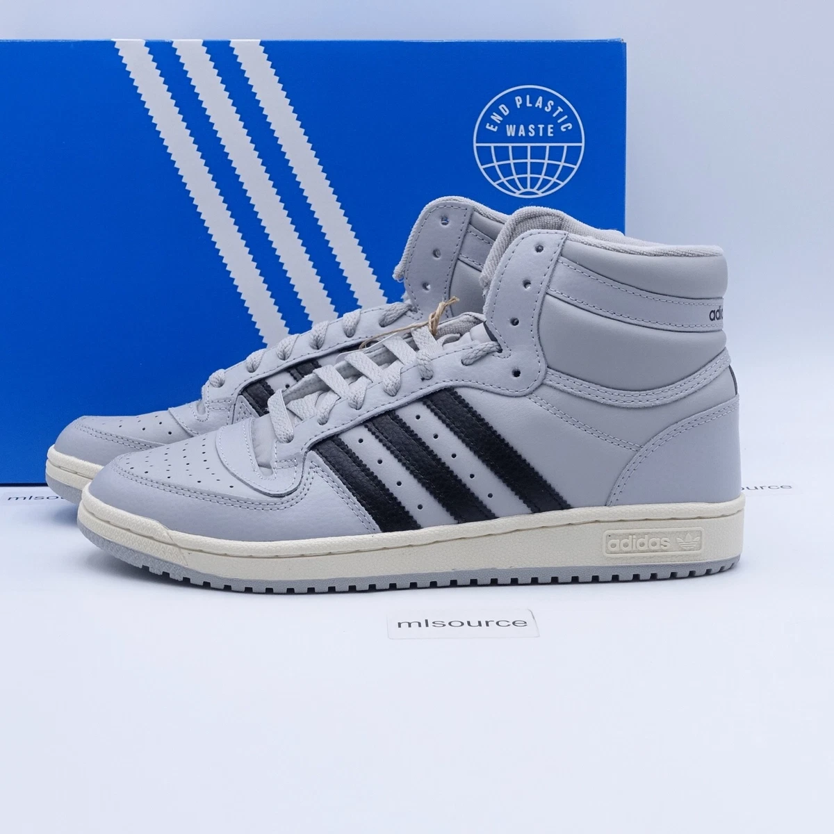 Adidas Originals Top Ten RB Grey Two Core Black Cream White