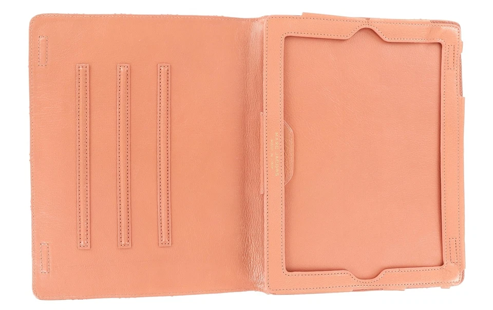 Estuche para Tableta MARC BY Marc Jacobs Tono Dorado Logo Cuero Melocotón 134548 Foto 3 de 3