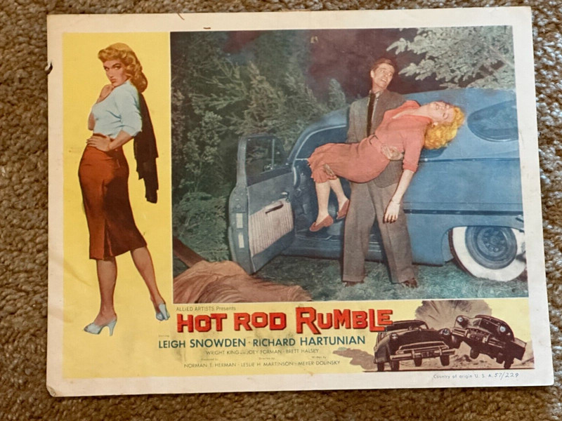 HOT ROD RUMBLE  SEXY LEIGH SNOWDEN   1957