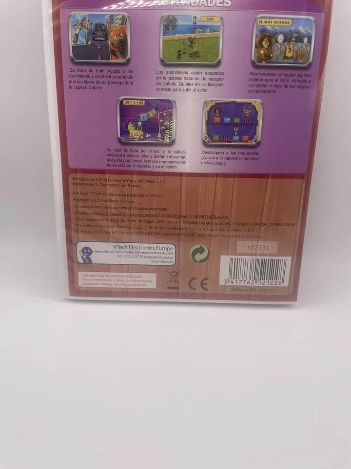 Vtech Spanish - Vtech Juego Mobigo Madagascar 3 - En Espanol - Image 2 of 4