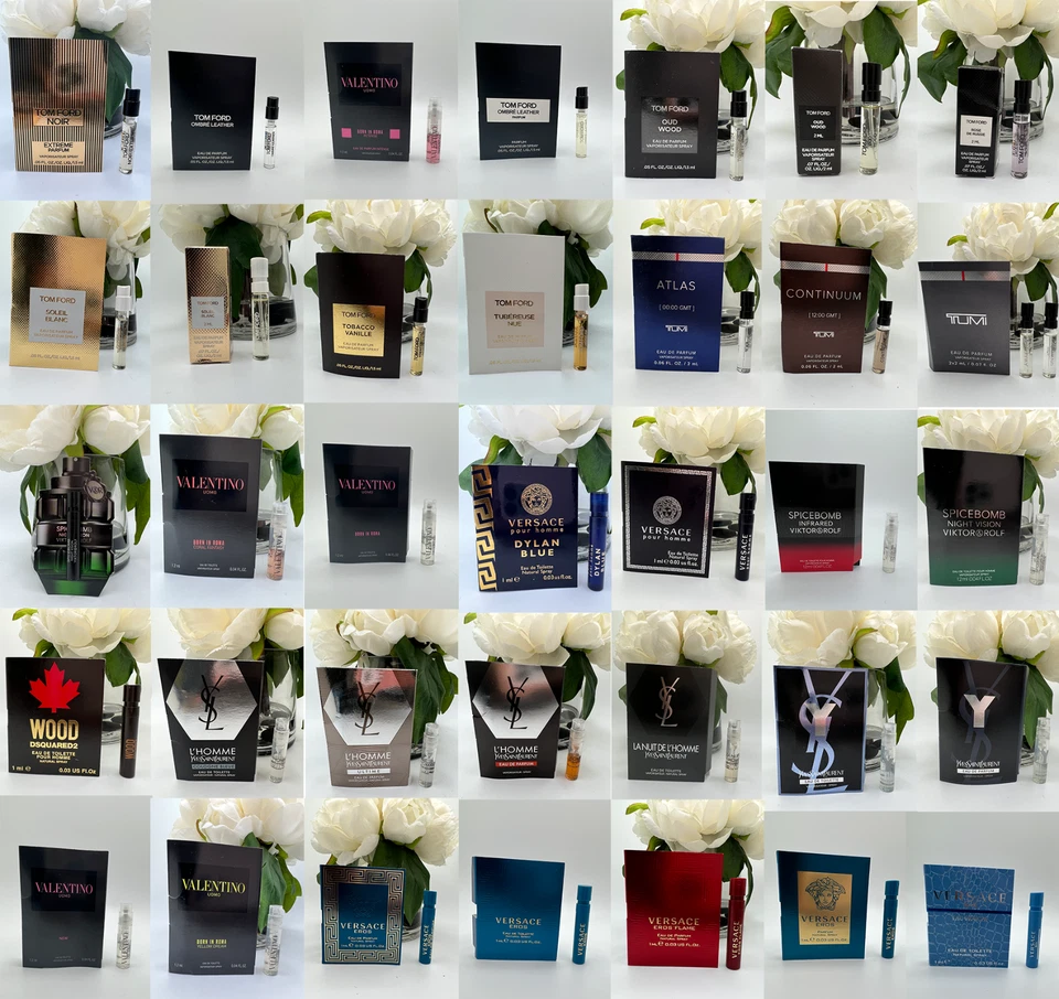 Juego de frascos de muestra de perfume de colonia para hombre - Lote de 10 frascos surtidos de perfumes de diseñador Foto 2 de 4