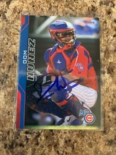 Dom Nunez Signed 2023 Iowa Cubs Team Set Auto Rc Chicago Cubs # 18