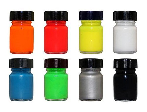 Black Automotive Gauge Cluster Needle Paint Bottle with Brush - Picture 4 of 4