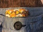 Very Cute Dittos Pants Low Rise Sailor Blue & White Stripes 29 100% Cotton — photo 2