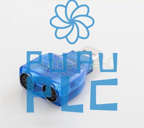 For PS/2 Mouse Keyboard USB To Dual 2 PS2 PS/2 Converter Adapter Blue - Picture 4 of 4