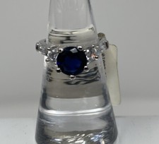 NWT Blue  White CZ Ring Size 6