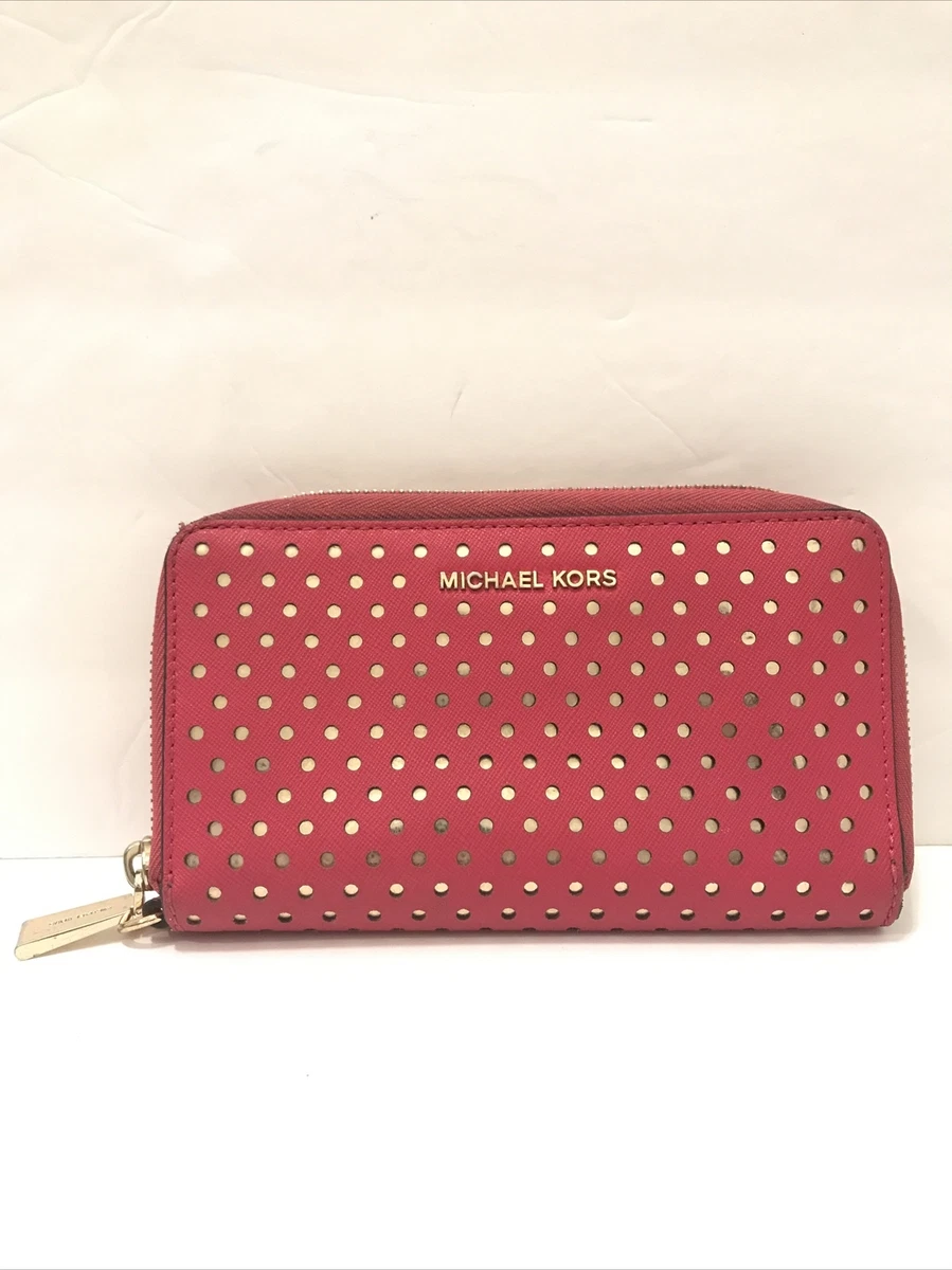 Michael Kors Fuchsia Zip Around Wallet