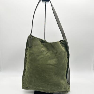 バッグ Vintage Coach Shoulder Tote Bag Green Vintage green coach shoulder - Gem