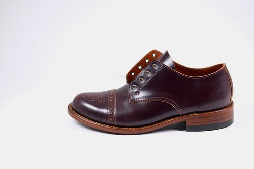 Julian Boots, Oxford, Biaggi, Shell Cordovan #8, Horween, Toe pattern - Picture 2 of 10