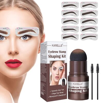 Augenbrauen Stempel Schablone, Eyebrow Powder Stamp,Augenbrauen Stempel