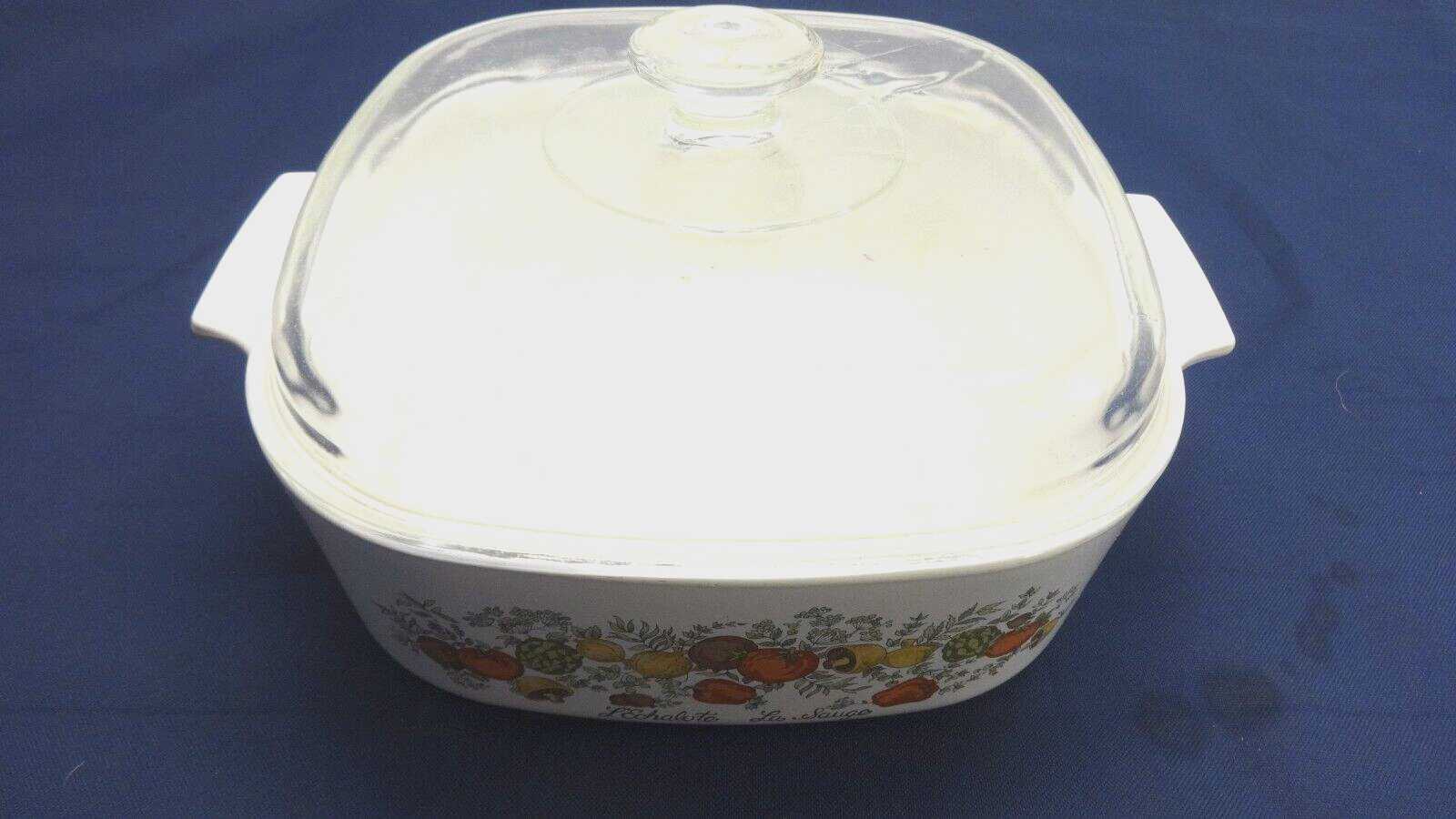 CORNING WARE L’Echalote La Sauge SPICE OF LIFE A84B 4qt With Lid