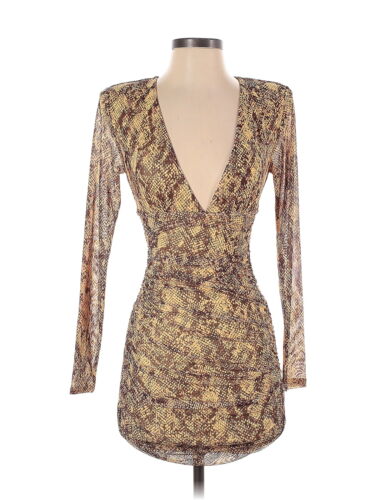 Michael Costello X Revolve Women Gold Casual Dress