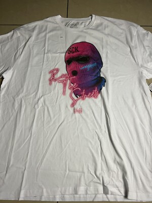 point blank Run The Street White  Shirt size 3xl