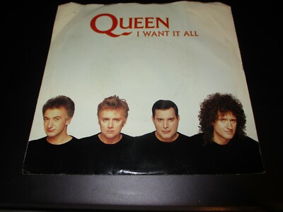 1989 QUEEN I Want It All B/W Hang On In There US Pic Sleeve 7'' Capitol NM/VG