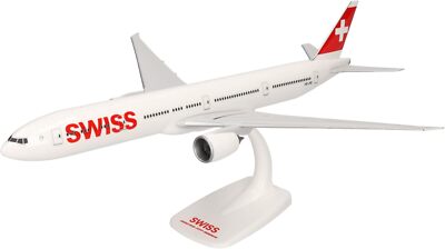 Herpa 610698-001 Swiss Intl Boeing 777-300ER HB-JNB Desk Model 1/200 Airplane
