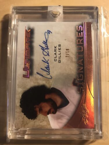 2016-17 Leaf Ultimate Signatures Bronze Spectrum Clark Gillies #US-CG1 Auto /10