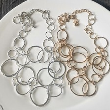 20" Chicos Multi-Strand Statement Necklace Chic Women Vacation Jewelry 2Colors