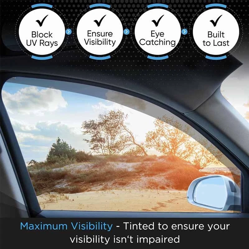 For VW Tiguan MK1 2008-2016 5 Door SUV Wind Deflectors 4pcs Tinted UK - Image 3 of 4