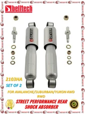 Belltech Street Performance Rear Shock Pair For Avalanche/Suburban/Yukon 4WD RWD