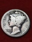 1917 P Silver Mercury Dime #39ct