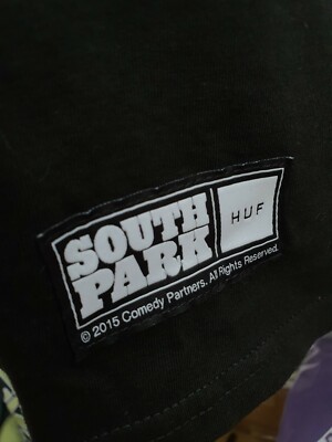 2015 HUF X SOUTH PARK '420 PACK' TOWELIE Tee Black Size M | eBay