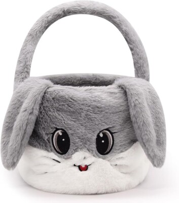 Osterhasen Körbe Ostereiersuche Korb für Kinder, Osterhase Tragetasche Bonbontüte