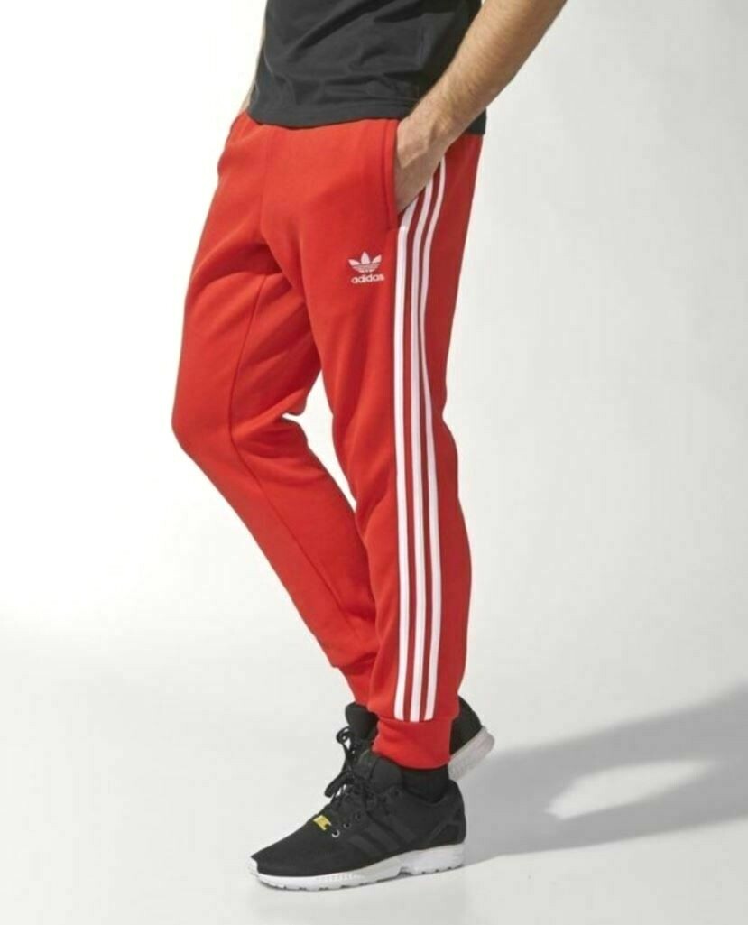 red adidas pants near me