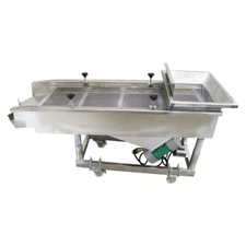 2 Lalyers 8mm 4mm Linear Vibrating Screen 220V Industrial Shaker Stainless Steel