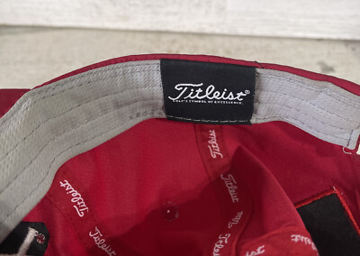 Visière De Golf Titleist Foot Joy Pro V1 - Rouge, Réglable, Légère
